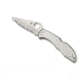 Spyderco Delica 4 Pocket Folding Knife, 2.88 in, VG-10 Serrated Blade, Steel Handle, C11S