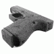 Fits Glock Previous Generations of 19, 23, 25, 32, 38,, Black, Rubber