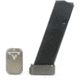 Taran Tactical Innovations Firepower Magazine Extension Base Pad, Glock 17/17L/19X/22/24/34/35/45, +3/4 Round, Titanium Gray, GBP940-005