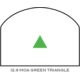 Trijicon RMR Dual Illuminated Reflex Sight, 12.9 MOA Green Triangle, No Mount, Sniper Gray, 700280
