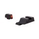 Trijicon HD XR Night Sight Set, Orange Front Outline for Glock Models 42 and 43, Black, 600846