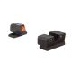 Trijicon HD XR Night Sight Set, Orange Front Outline for Sig Sauer .40S&amp;W, .45ACP, Black, 600861