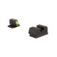 Trijicon HD XR Night Sight Set, Yellow Front Outline for FNH FNS-9, FNX-9, and FNP-9, Black, 600885