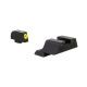 Trijicon HD XR Night Sight Set, Yellow Front Outline for Glock Models 42 and 43, Black, 600845