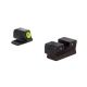 Trijicon HD XR Night Sight Set, Yellow Front Outline for Sig Sauer .40S&amp;W, .45ACP, Black, 600860