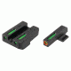 TruGlo Brite-Site TFX Pro Sight Set For FNH FNP-40/FNX-40/FNS-40, Including Compact Green Rear, Green With Orange Focus Lock Front Sight, TG-TG13FN2PC