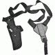 Uncle Mike's Vertical Shoulder Holster, Black, Right Hand - 3-4in BBL Medium Autos