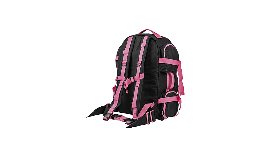 VISM Tactical Backpack, Black w/ Pink Trim CBPK2911