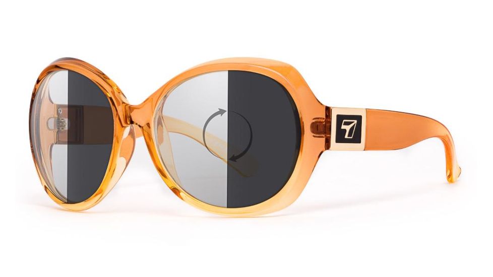 7 Eye Signature Series Lily Sunglasses - Women's, Photochromic Day Night Eclypse Lenses, Honey Frame, 825717