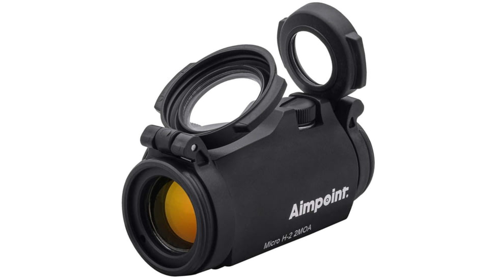 Aimpoint Micro H-2 Red Dot Reflex Sight, 2 MOA Dot Reticle, Black, Semi Matte, Anodized, 200186