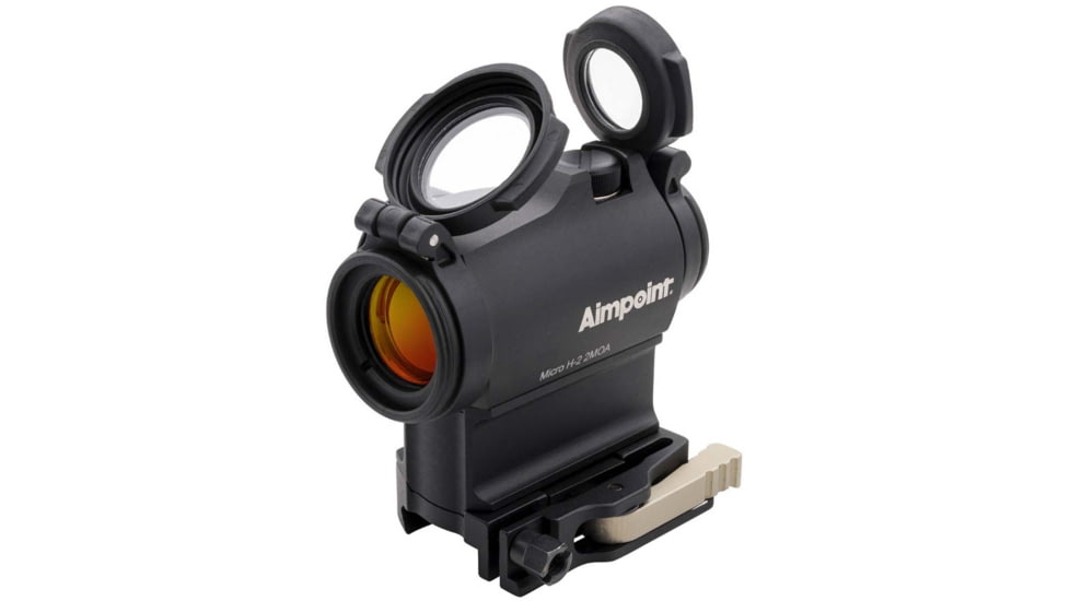 Aimpoint Micro H-2 Red Dot Reflex Sight, 2 MOA Dot Reticle, w/ LRP Mount &amp; Spacer, Black, Semi Matte, Anodized, 200211