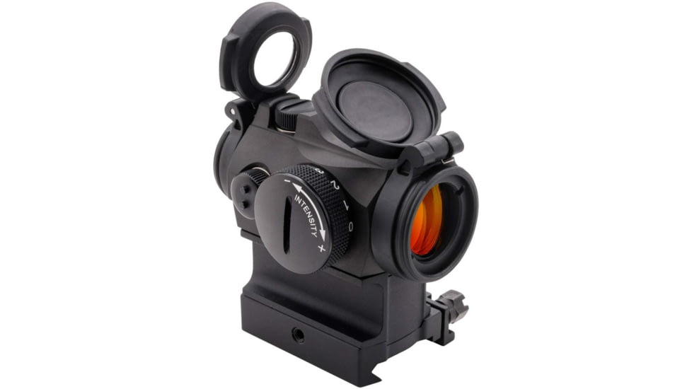 Aimpoint Micro T-2 Red Dot Reflex Sight, 2 MOA Dot Reticle, 1x18mm, w/ LRP Mount &amp; Spacer, Black, Semi Matte, Anodized, 200198
