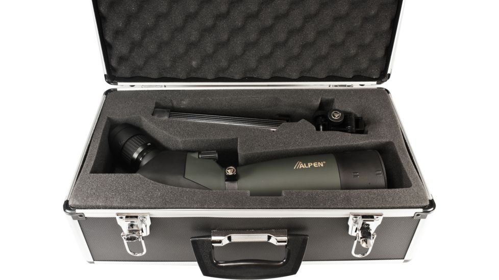 Alpen 2060x80mm Waterproof Spotting Scope w/Tripod, Travel Case 4.3