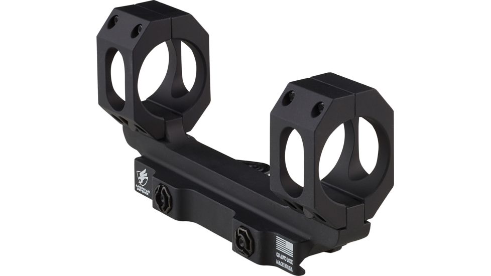 American Defense Manufacturing Dual Ring Scope Mount Straight Up, Spaced Wide to Fit Larger Scoped Like SCHMIDT &amp; BENDER, 40mm Rings, Black, AD-RECON-SW 40 STD-TL
