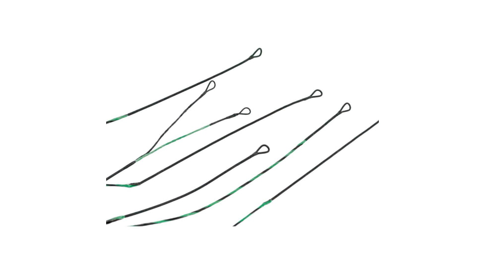 Americas Best Bowstrings Premium String Set, Green/Black Bowmadness 30 PSE-BM30-CSPR