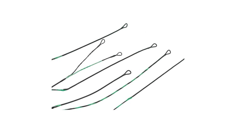 Americas Best Bowstrings Premium String Set, Green/Black CarbonElementFuel3 HOYT-CEF3-CSPR
