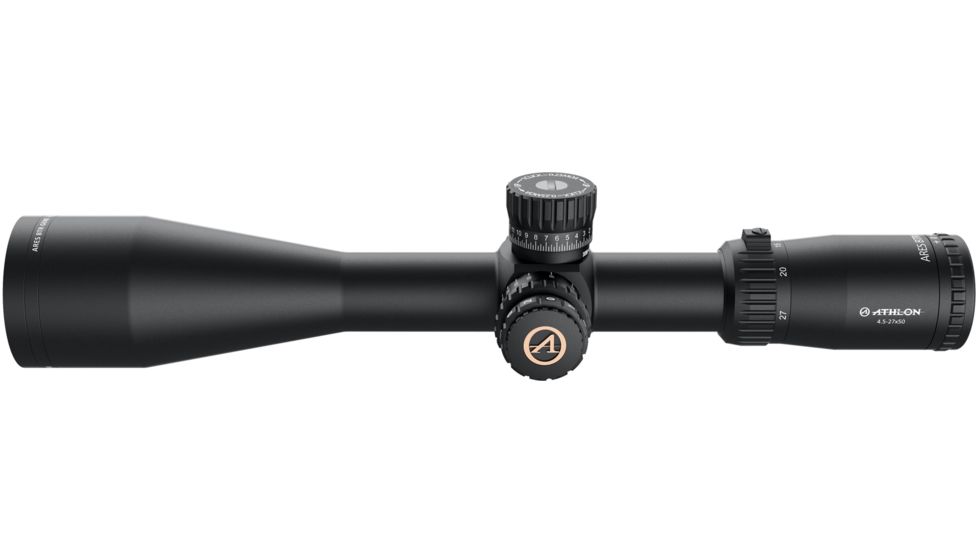 Athlon Optics Ares BTR Gen II Rifle Scope, 4.5-27x50mm, 30mm Tube, First Focal Plane, APLR3 FFP IR MOA Reticle, 6061-T6, Matte, Black, 212008