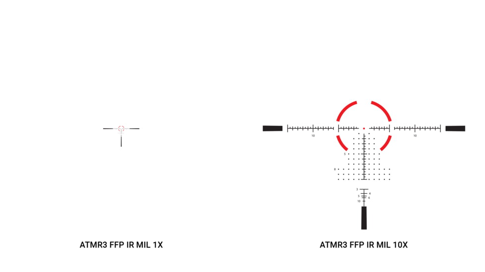 Athlon Optics Ares ETR 1-10x24mm Rifle Scope, 34mm Tube, FFP, ATMR2 FFP IR MIL Reticle, Matte, Black, 212104