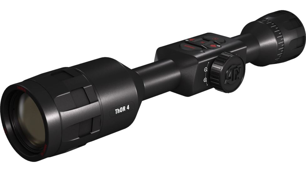 ATN ThOR 4, 640x480 Sensor, 2.5-25x Thermal Smart HD Rifle Scope w/WiFi, GPS, Black, TIWST4643A