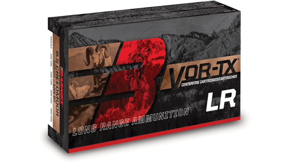 Barnes Vor-Tx Long Range CenterfireRifle Cartridges, 6.5 PRC, LRX Boat Tail, 127 Grain, 20 - Rounds, 30830