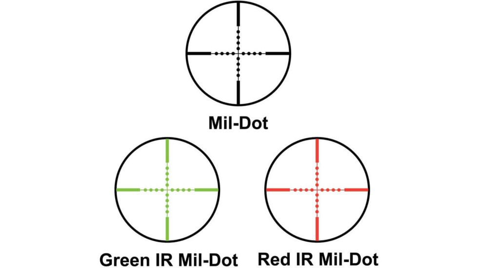 Barska Illuminated Red/Green Mil-Dot Reticle