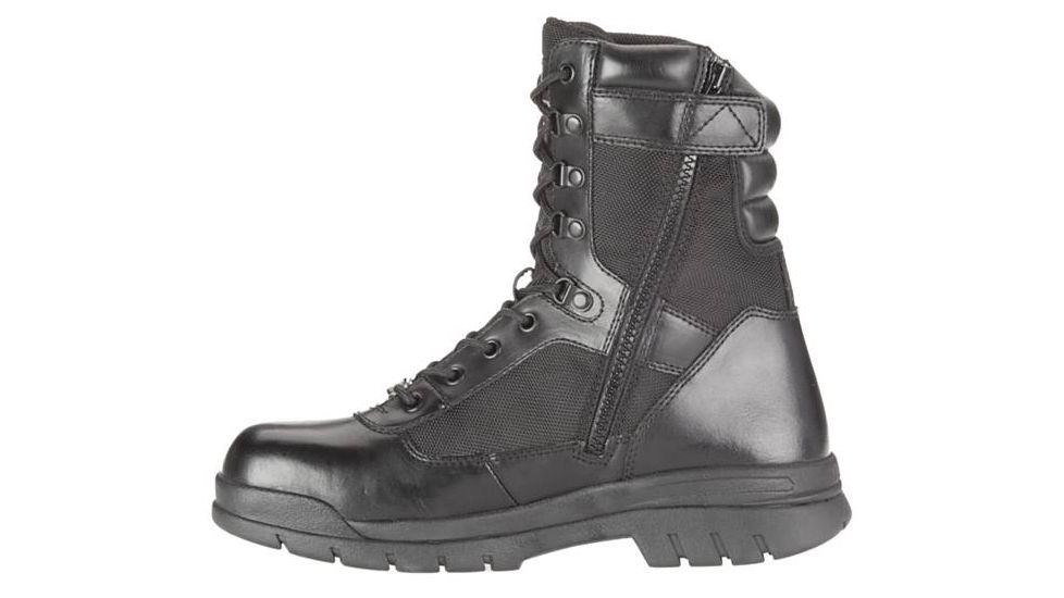 steel toe boots with zipper