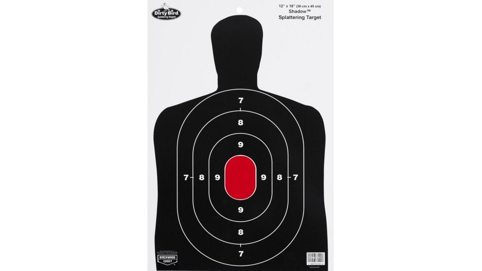 birchwood casey dirty bird shadow targets bc27 12x18 inch 100 per