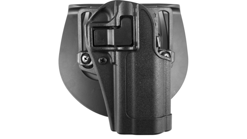 Blackhawk Serpa CQC Concealment Holster with Matte Finish w/Belt Loop and Paddle, Black, Right Hand, 1911 Commander, 410542BK-R