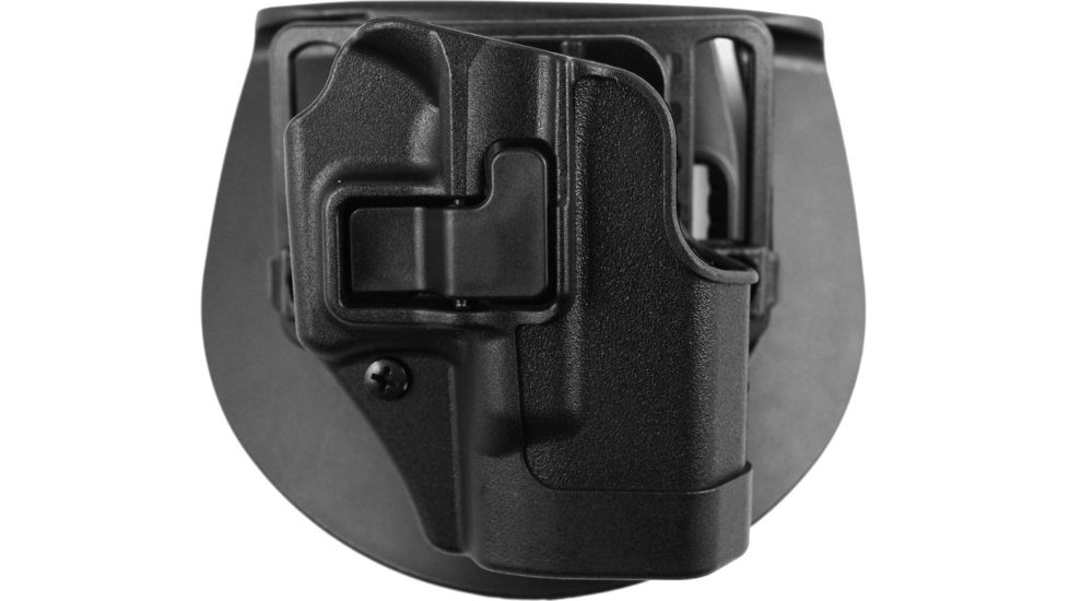 BlackHawk CQC SERPA Holster w/ Belt Loop and Paddle, Right Hand, Black, For Glock 26/27/33, 410501BK-R