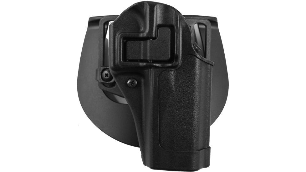 BlackHawk CQC SERPA Holster w/ Belt Loop and Paddle, Right Hand, Black, For Glock 20/21 + S&amp;W MP, 410513BK-R