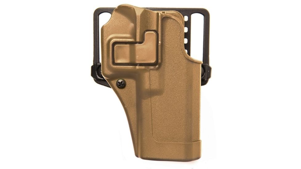 BlackHawk CQC SERPA Holster w/ Belt Loop and Paddle, Right Hand, Coyote Tan, For Glock 20/21 + S&amp;W MP, 410513CT-R