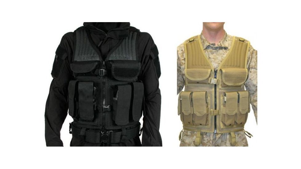 BlackHawk Omega Elite Tactical Vest #1, Black, Desert Tan