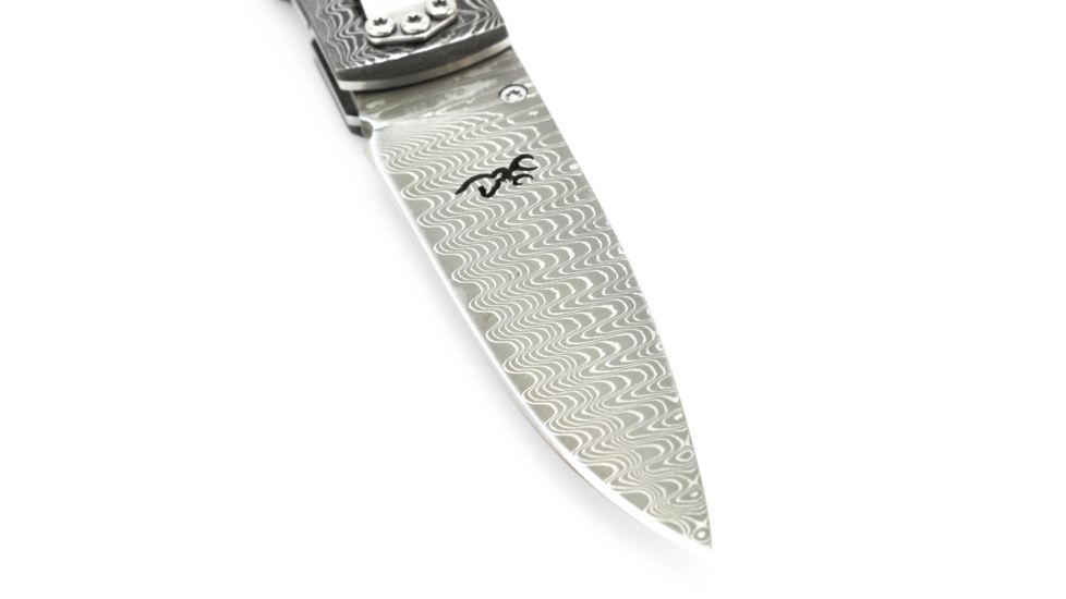Browning Storm Front Damascus Folding Knife, 3.0625in 39 Off w/ Free