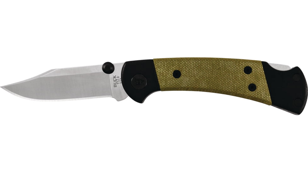 Buck Knives 112 Ranger Sport Knife, 3in, S30V Stainless Steel, Straight, Micarta, Satin, 0112GRS5B/13295