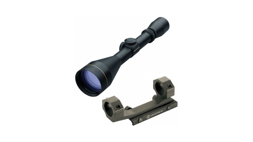 Leupold VX-1 3-9x50mm Rifle Scope, Matte Black, Duplex Reticle 113882 w/ Mark 2 Integrated Mount System, 1 in Ring 113882-KIT1
