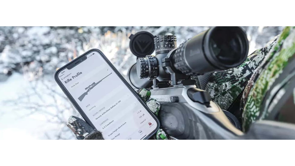 Burris Veracity PH 4-20x50mm Reticlescope, 30mm Tube, First Focal Plane, Rapid Cross MOA Reticle, Black, 200203