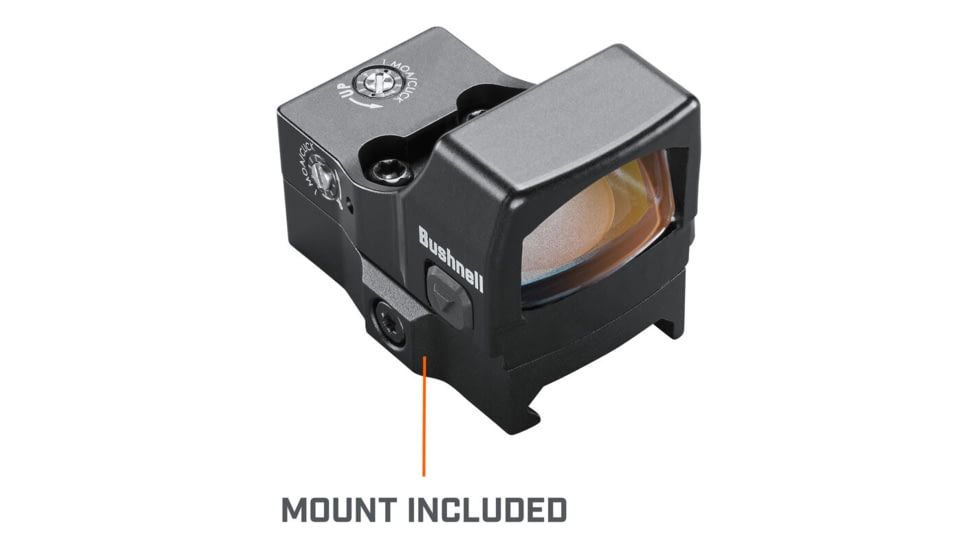 Bushnell 1X25mm RXS-250 Reflex Sight FMC, Weaver/Picatinny, Red, Unlimited, Black, RXS250