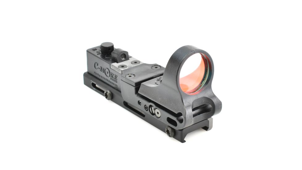 C-MORE Railway Red Dot Sight w/Click Switch, Black, 4 MOA CRWB-4