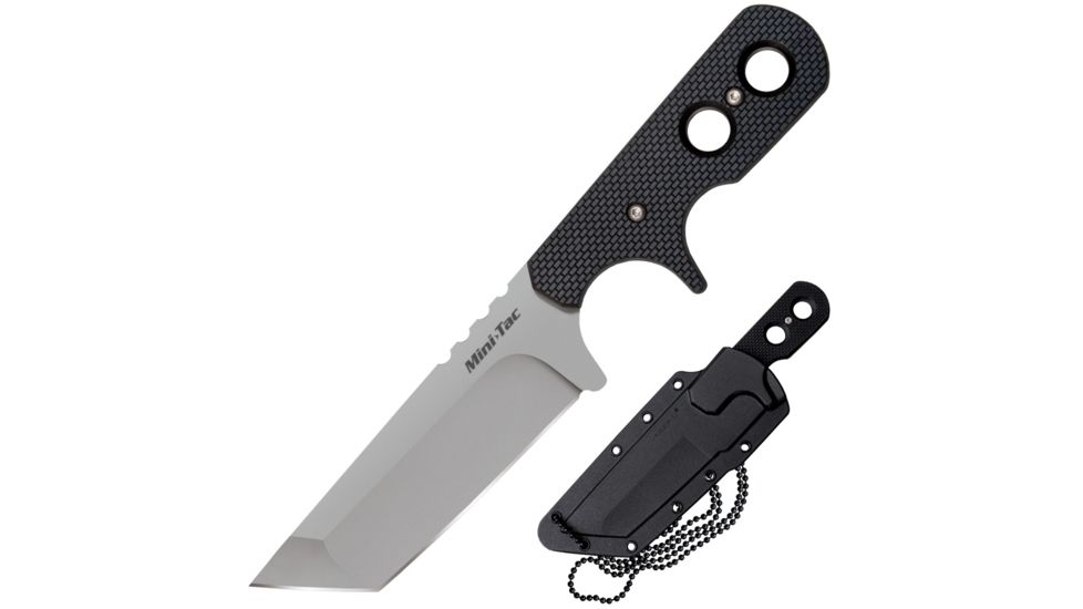 Cold Steel Mini Tac 6.5in Tanto Fixed Blade Neck Knife | Up to 29% Off ...