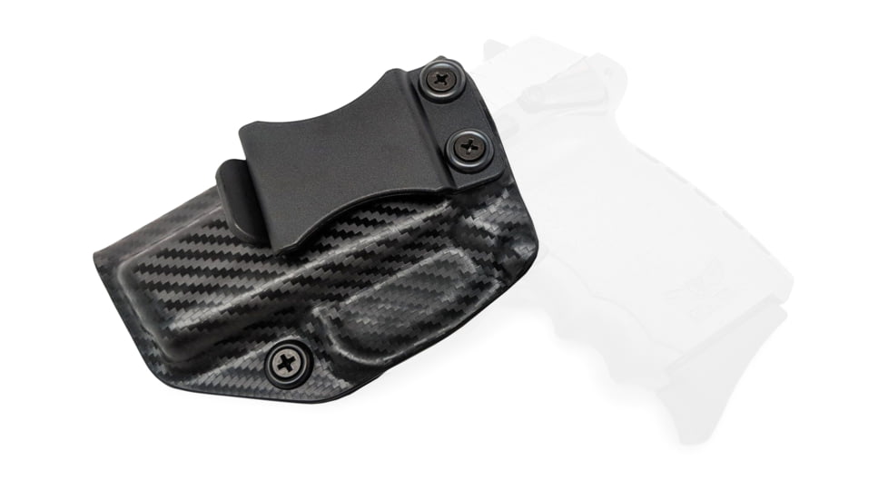 Rounded IWB KYDEX Holster, SCCY CPX-1/CPX-2, Left Hand, Carbon Fiber, SCY-CPX12-CF-LH-VAR