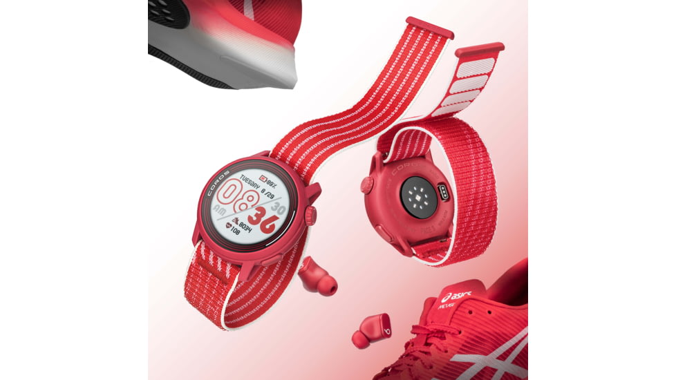 COROS Pace 3 GPS Sport Watch Track Edition, Red, WPACE3-TRK