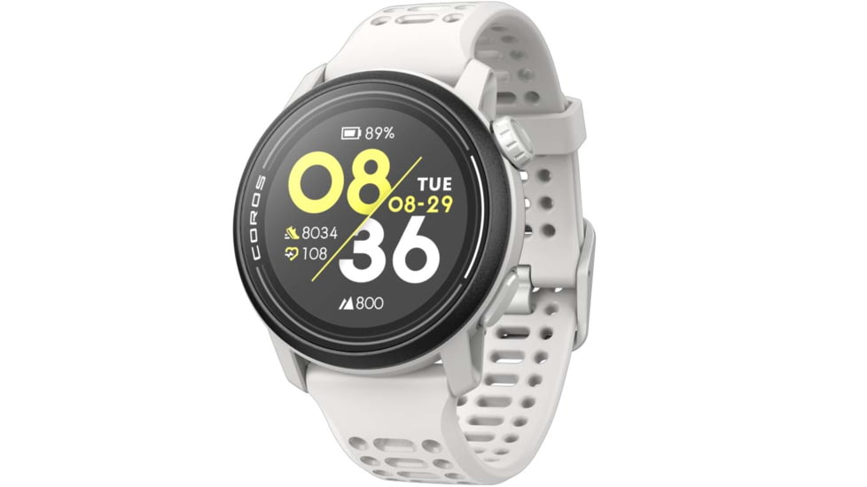 COROS Pace 3 GPS w/ Silicone Band Sport Watch, White, WPACE3-WHT