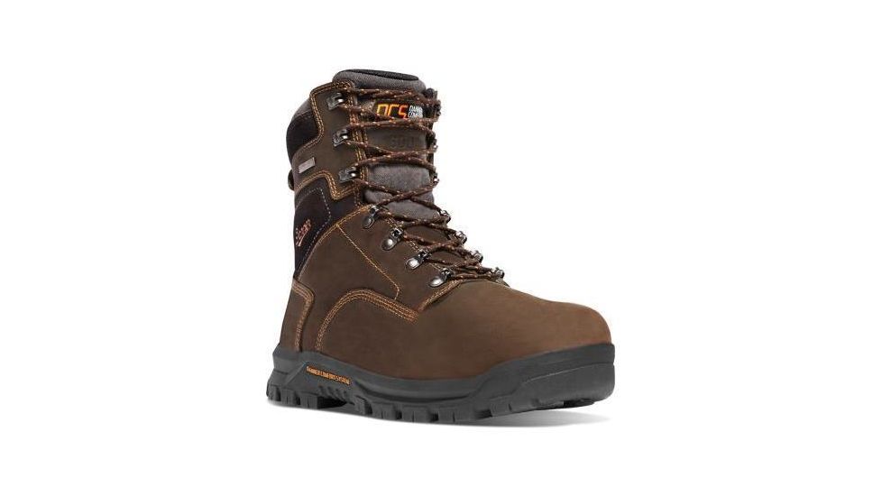 Danner Crafter 8in 600G Insulation Non-Metallic Toe Boots, Brown, 7D, 12447-7D