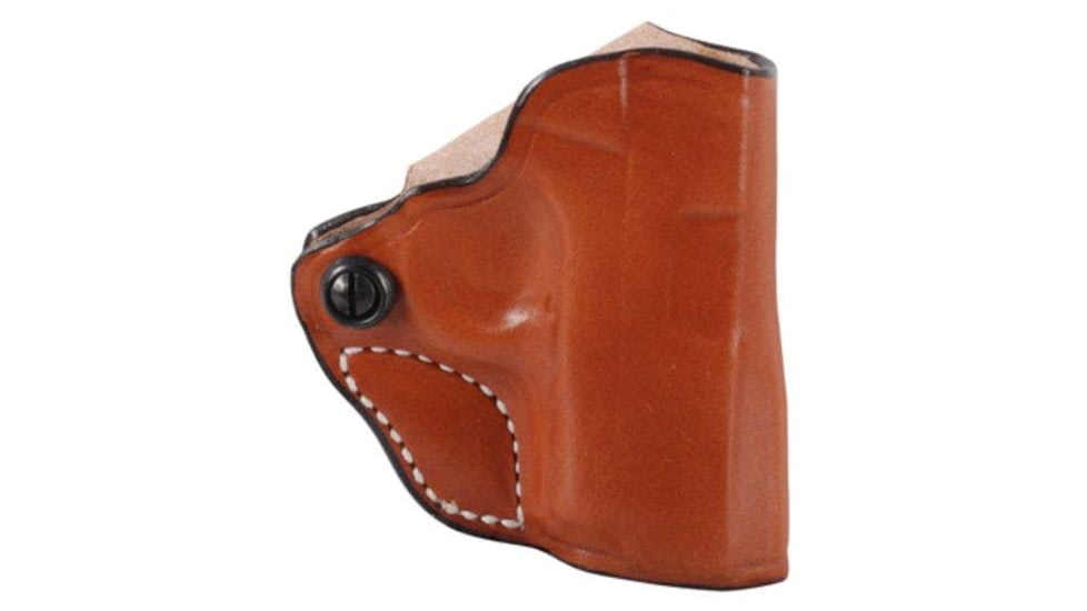 DeSantis Mini Scabbard Leather Belt Holsters - Smith &amp; Wesson, S&amp;W J Frame 2in-2 1/4in, Taurus 85 2in, Left Hand, Plain, Tan, 019TB02Z0