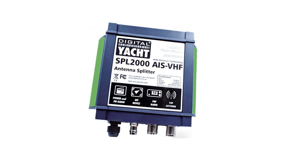 Digital Yacht SPL2000 Antenna Splitter for VHF/AIS, Black DYT-ZDIGSPL2000