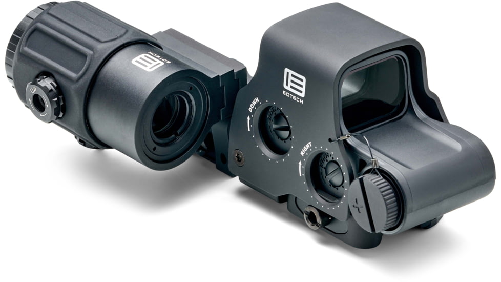 EOTech HHS-VI Complete System Red Dot Sight w/EXPS3-2 HWS, G43 Magnifier w/ QD Switch-To-Side Mount, Black, HHS VI