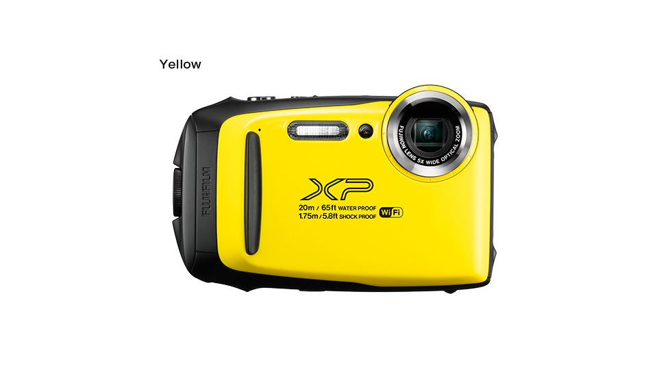 Fujifilm FinePix XP130 Underwater Digital Camera, 16.4 MP, 1080p Full HD Video, w/Optical Image Stabilization, Yellow, 600019828