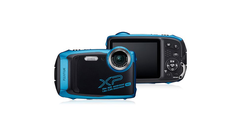 Fujifilm FinePix XP140 Skyblue, 16.4 million pixels w/ SD Card, Sky Blue, 4.1 x 2.6 x 1.0, 600020656
