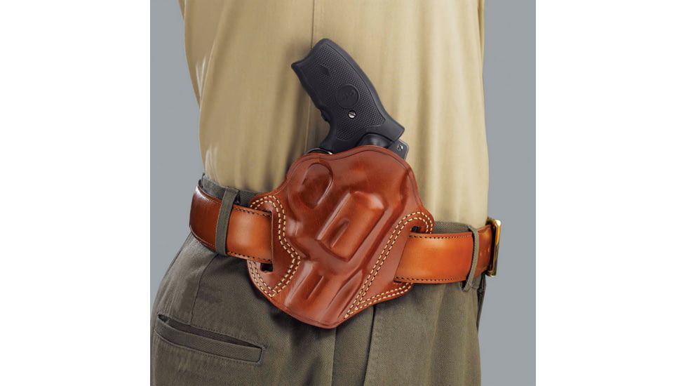Galco Combat Master Concealment Leather Holster - Right Hand, Tan, S&amp;W M&amp;P .45 4 in. CM476