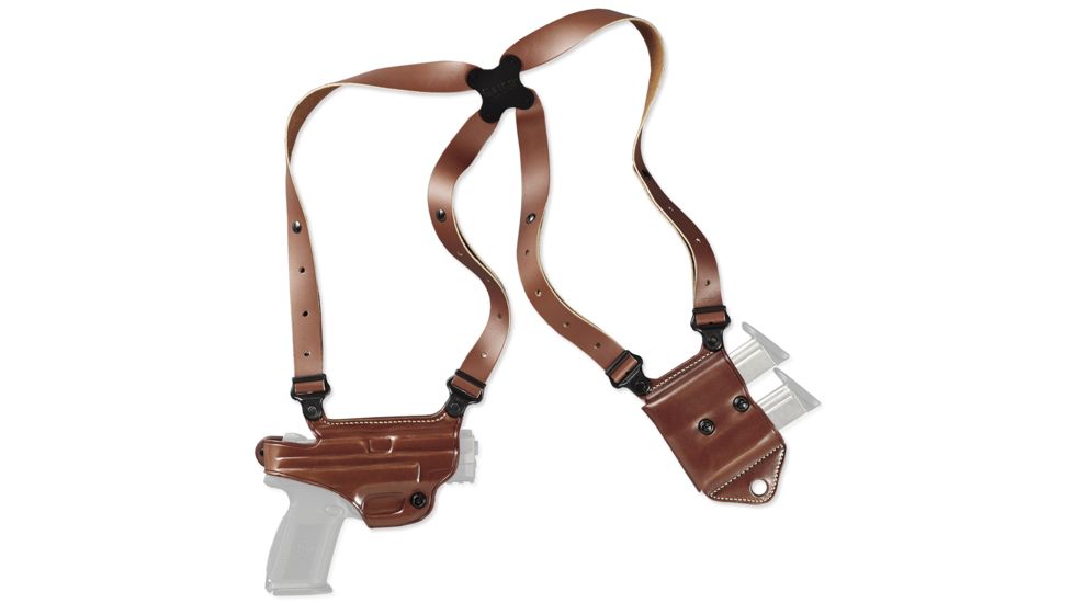 Galco Miami Classic 11 Shoulder System, Charter Arms Bulldog Pug .44, 2.5in, Left Hand, Tan, MCII119